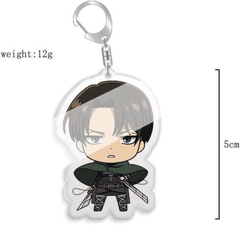 سلسلة مفاتيح انيمي اتاك كوسبلاي من ياناسا، سلسلة مفاتيح تيتيان اكسسوارات ايرين للرجال 16 قطعة، متعددة الالوان، M in Kuwait