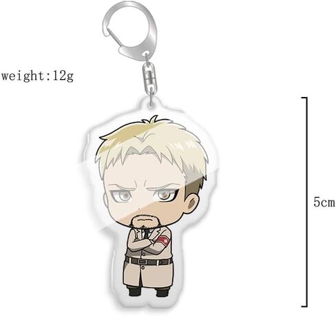 سلسلة مفاتيح انيمي اتاك كوسبلاي من ياناسا، سلسلة مفاتيح تيتيان اكسسوارات ايرين للرجال 16 قطعة، متعددة الالوان، M in Kuwait