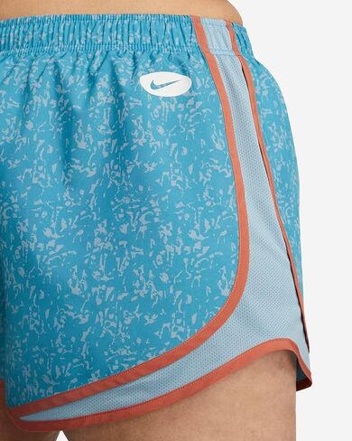 Nike Women's Plus Size Dri-FIT Icon Clash Tempo Mid-Rise Allover Print Running Shorts in Saudi Arabia