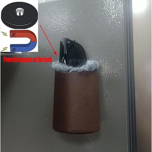 حافظة إطار نظارات مغناطيسية من QIAOTLB، إطار نظارات مبطن بالقطيفة، إطار نظارات ثلاثي الأبعاد، مناسب للمكتب بجانب السرير والثلاجة وما إلى ذلك. in Kuwait