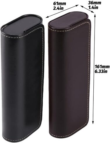 KASCLINO 2 قطعة حافظة نظارة ذات قشرة صلبة حافظة نظارة من الجلد الاصطناعي مع قطعة قماش للتنظيف حافظة نظارة شمسية على الطراز القديم in Kuwait