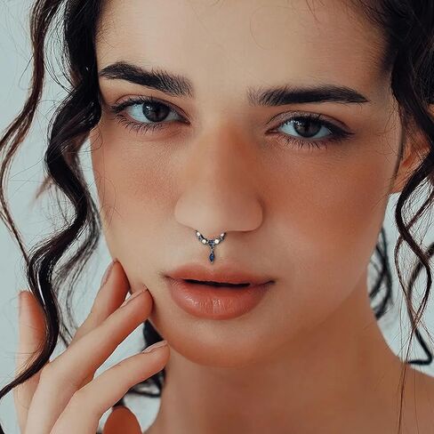 12 قطعة من حلقات الحاجز 16 جرام من Florideco للنساء والرجال، حلقة الأنف، حلقة حدوة الحصان، طوق هيليكس دايث الغضروف، أقراط تشيكوسلوفاكيا المتدلية لحاجز الأنف، ثقب المجوهرات in Kuwait