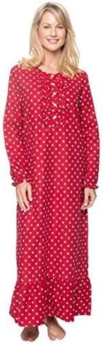 Noble Mount Long Nightgowns for Women - 100% Cotton Flannel Nightgown in Kuwait
