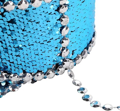 Multicolor Buning Man Sequin Burning Military Captain Sergeant Hat Rhinestone Festival Party Hat (Color : Blue, Size : Large) in Saudi Arabia