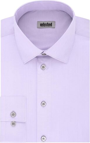 Unlisted by Kenneth Cole mens Regular Fit Solid Dress Shirt, Lilac, 18 -18.5 Neck 36 -37 Sleeve XX-Large US in Saudi Arabia