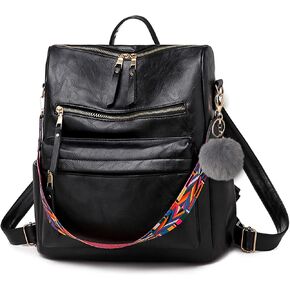 حقيبة ظهر جلدية للنساء من روزالانس، محفظة عصرية كبيرة متعددة الأغراض قابلة للتحويل، حقيبة كتف، حقائب يد للسيدات in Kuwait