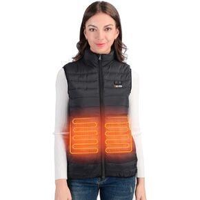 سترة Eskreka النسائية المُدفأة مع حزمة البطارية متضمنة، سترات دافئة خفيفة الوزن للنساء، قابلة لإعادة الشحن ويمكن غسلها في الغسالة، مقاس L in Kuwait