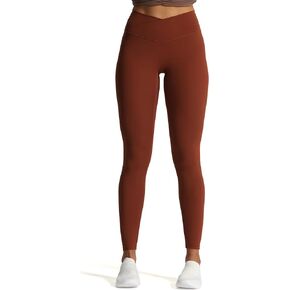 Aoxjox High Waisted Workout Leggings for Women Cross-Waist Crossover Tummy Control Trinity Buttery Soft Yoga Pants 26"