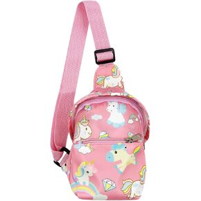 JUMISEE Cute Unicorn Dinosaur Crossbody Chest Bag Cartoon Sling Shoulder Bag for Travelling Hiking in Kuwait