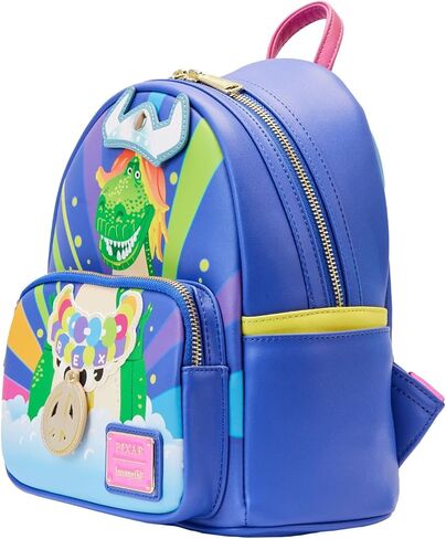 Loungefly Disney Pixar Toy Story Partysaurus Rex Womens Double Strap Shoulder Bag Mini Backpack Purse in Saudi Arabia