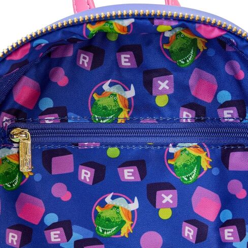 Loungefly Disney Pixar Toy Story Partysaurus Rex Womens Double Strap Shoulder Bag Mini Backpack Purse in Saudi Arabia