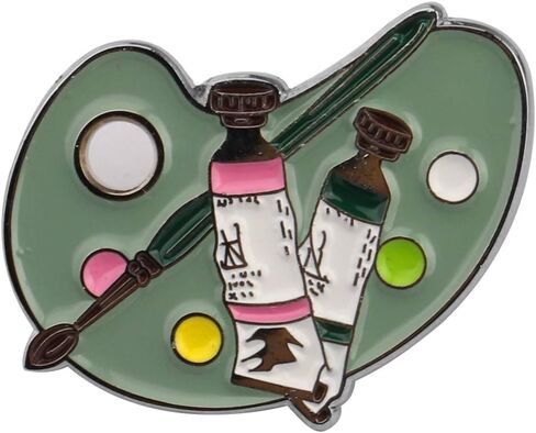 CENWA Paint Palette Artist's Brooch Pin Gift Art Teacher Gifts Artist Jewelry Art Graduation Gift in Kuwait