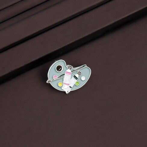 CENWA Paint Palette Artist's Brooch Pin Gift Art Teacher Gifts Artist Jewelry Art Graduation Gift in Kuwait