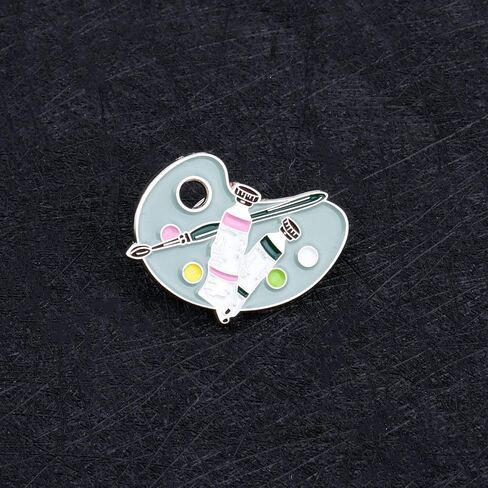 CENWA Paint Palette Artist's Brooch Pin Gift Art Teacher Gifts Artist Jewelry Art Graduation Gift in Kuwait