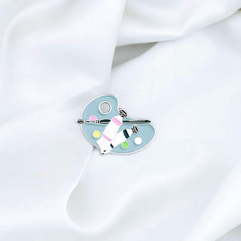CENWA Paint Palette Artist's Brooch Pin Gift Art Teacher Gifts Artist Jewelry Art Graduation Gift in Kuwait