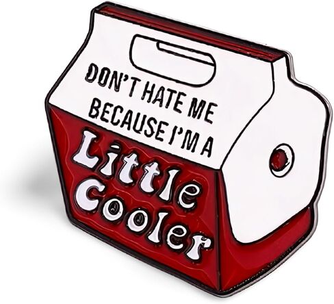 Don't hate me because I'm a little cool Words Enamel Pin Socially Awkward Badge Bag Clothes Lapel Pin Punk Jewelry Gift, 1, Metal, no gemstone in Saudi Arabia