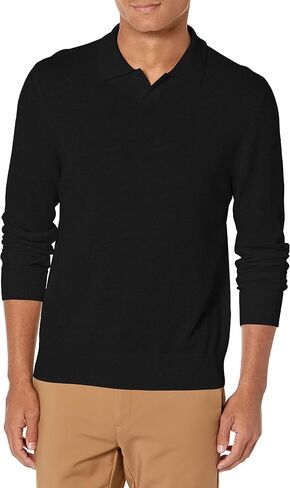 Vince Men's Merino Johnny Collar Polo in Saudi Arabia