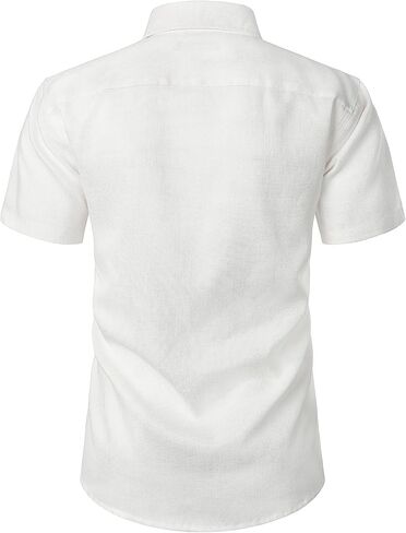 PARKLEES Men's Casual Button Down Shirt Summer Hipster Slim fit Short Sleeve Shirts in Saudi Arabia