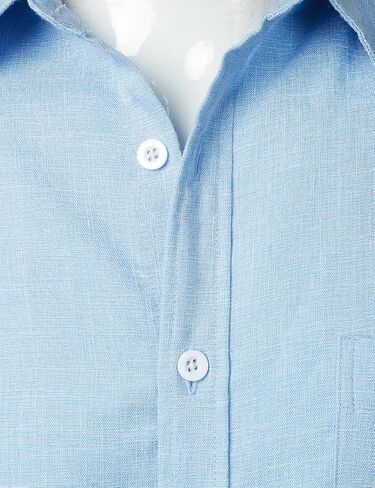 PARKLEES Men's Casual Button Down Shirt Summer Hipster Slim fit Short Sleeve Shirts in Saudi Arabia