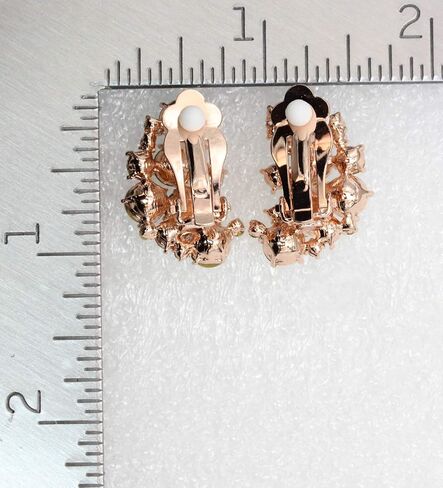 Faship Gorgeous Clip Ons Floral Earrings in Saudi Arabia