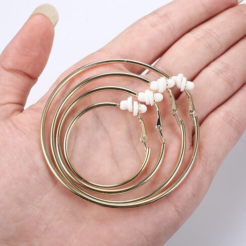 SAILIMUE 16 زوجًا من الأقراط المشبكية للنساء 14K مطلية بالذهب بمشبك مكتنز على الأقراط بدون ثقب مجموعة من الأقراط المزيفة in Kuwait