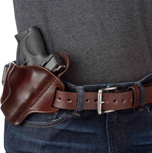 أحزمة Bullhide، حزام جلدي رجالي غير مخيط للعمل، CCW Carry، عرض 1.50 بوصة، صنع في الولايات المتحدة الأمريكية in Saudi Arabia