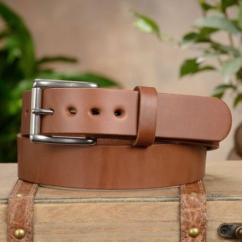 أحزمة Bullhide، حزام جلدي رجالي غير مخيط للعمل، CCW Carry، عرض 1.50 بوصة، صنع في الولايات المتحدة الأمريكية in Saudi Arabia