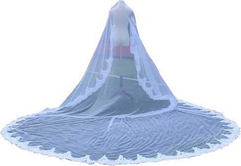 LRFDRESS Long Cathedral tail Ivory White Wedding Veils for bride Bridal veil Accessories in Saudi Arabia