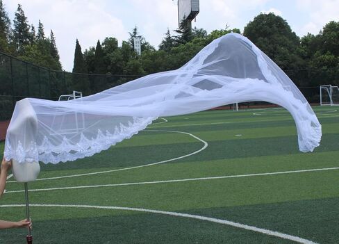 LRFDRESS Long Cathedral tail Ivory White Wedding Veils for bride Bridal veil Accessories in Saudi Arabia