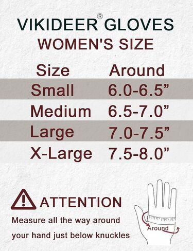 VIKIDEER Elegant Super Warm Fur Lined Gloves Women Leather Gloves Rabbit Fur Lining and Cuffs Touchscreen Driving in Kuwait