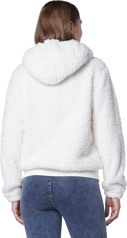 Andrew Marc Women's Teddy Fleece Full Zip Hooded Jacket in Kuwait