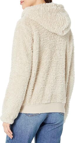 Andrew Marc Women's Teddy Fleece Full Zip Hooded Jacket in Kuwait