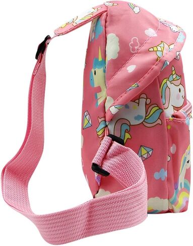 JUMISEE Cute Unicorn Dinosaur Crossbody Chest Bag Cartoon Sling Shoulder Bag for Travelling Hiking in Kuwait