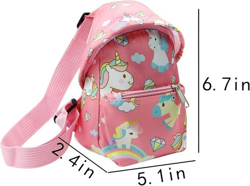 JUMISEE Cute Unicorn Dinosaur Crossbody Chest Bag Cartoon Sling Shoulder Bag for Travelling Hiking in Kuwait