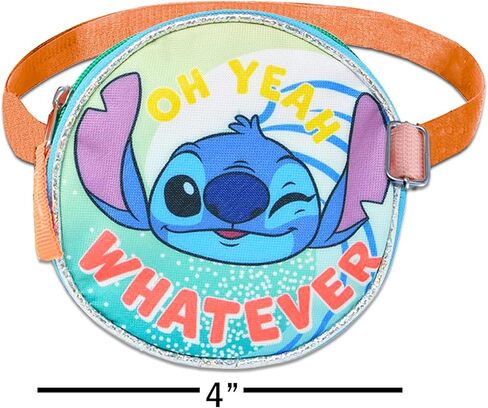 Lilo and Stitch Crossbody Purse for Girls - Bundle with Stitch Crossbody Bag for Kids Plus Stitch Stickers, More | Stitch Bags for Kids, Girls, Stitch Crossbody Bag, Stitch Purse for Girls in Kuwait