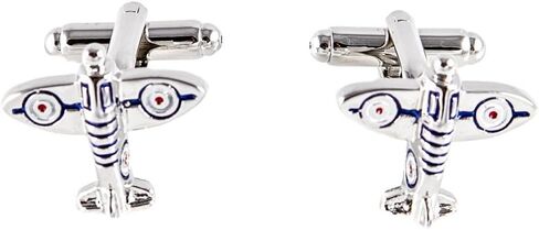 Plane Airplane Pilot Jets 6 Pairs Cufflinks in a Presentation Gift Box, Collar Tabs & Polishing Cloth in Saudi Arabia