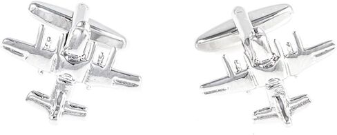 Plane Airplane Pilot Jets 6 Pairs Cufflinks in a Presentation Gift Box, Collar Tabs & Polishing Cloth in Saudi Arabia