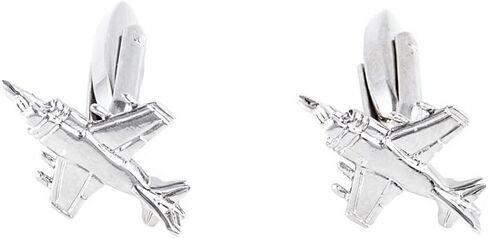Plane Airplane Pilot Jets 6 Pairs Cufflinks in a Presentation Gift Box, Collar Tabs & Polishing Cloth in Saudi Arabia