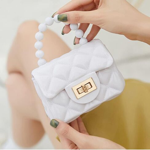 Little Girls Mini Purse PVC Handbag Bag Coin Wallets for Kids Gifts Presents (Black) in Saudi Arabia
