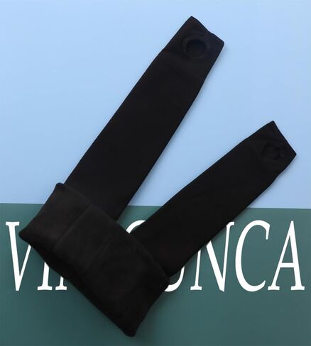 VINICUNCA Girls' Fleece Lined Tights High Waist Winter Warm Stretchy Leggings for Kids in Saudi Arabia