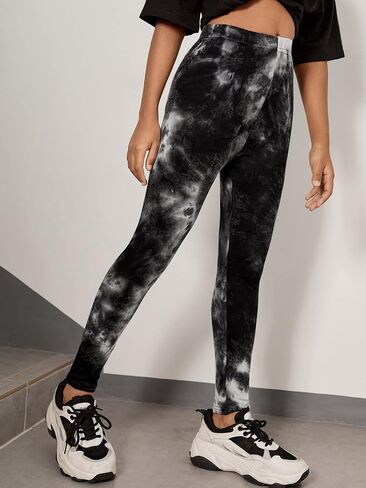 WDIRARA Girl's Camo Print Athletic Leggings Dance Running Yoga Knitted Pants in Saudi Arabia