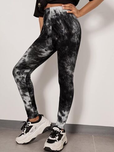 WDIRARA Girl's Camo Print Athletic Leggings Dance Running Yoga Knitted Pants in Saudi Arabia