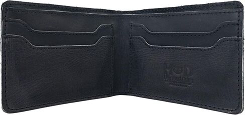 Hide & Drink, Classic Wallet Handmade from Full Grain Leather - Storage Case for Identification - Slate Blue in Saudi Arabia