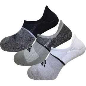 True Energy Women's No Show Tab Running Socks with Infrared Thread- Pain Relief & Circulation Help, (3-Pack) (S/M)