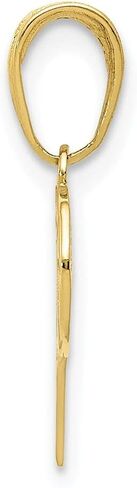 Diamond2Deal 10k Yellow Gold Basketball Hoop and Ball Pendant (L- 18 mm W- 12 mm), Metal in Saudi Arabia