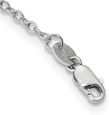 Solid 925 Sterling Silver and 14K Sky Blue Topaz Diamond Pendant Necklace Charm Chain - with Secure Lobster Lock Clasp (.01 cttw.) in Saudi Arabia