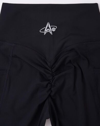 High Waist Yoga Pants with Side Pockets, Workout Running Leggings, Srunch Butt, V-Cut Front, Butt Lift, Full Length for Women in Saudi Arabia
