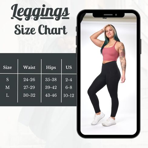 High Waist Yoga Pants with Side Pockets, Workout Running Leggings, Srunch Butt, V-Cut Front, Butt Lift, Full Length for Women in Saudi Arabia