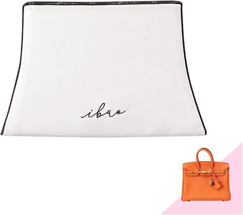 [HB25R] ibao وسادة حقيبة يد فاخرة (تناسب Birkin 25 Retourne Bags)، حشو محفظة إسفنجية ذاكرة من الخيزران الفحم، أبيض، HB25R, أبيض, HB25R in Saudi Arabia