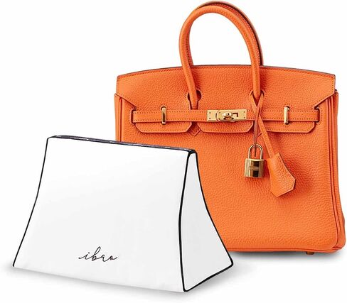 [HB25R] ibao وسادة حقيبة يد فاخرة (تناسب Birkin 25 Retourne Bags)، حشو محفظة إسفنجية ذاكرة من الخيزران الفحم، أبيض، HB25R, أبيض, HB25R in Saudi Arabia